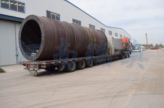 山東客戶(hù)定制煤泥烘干機(jī)裝車(chē)發(fā)出